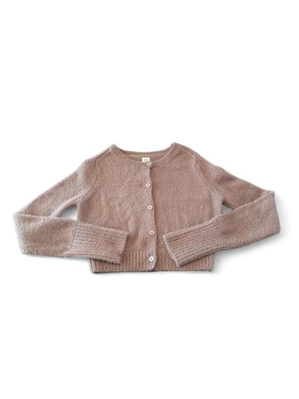 Urban Outfitters BDG Cropped Fuzzy Cardigan Sweater Grey Small